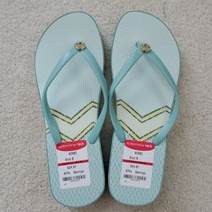Tory Burch wedged flip flops